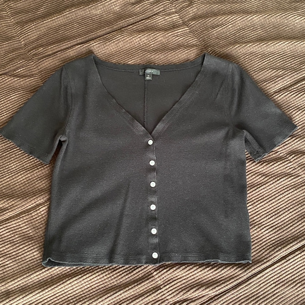 J. Crew V-neck Button-Down